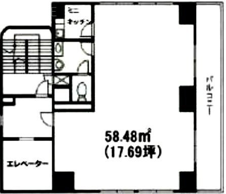 石井ビル6F 間取り図