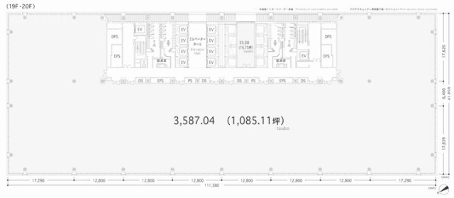 汐留住友ビル1F 間取り図