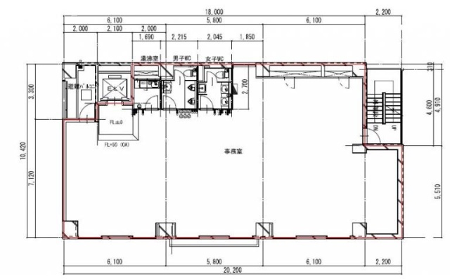 中山ビル2F 間取り図