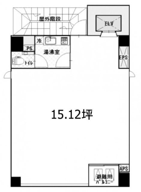 トーハン第5ビル7F 間取り図