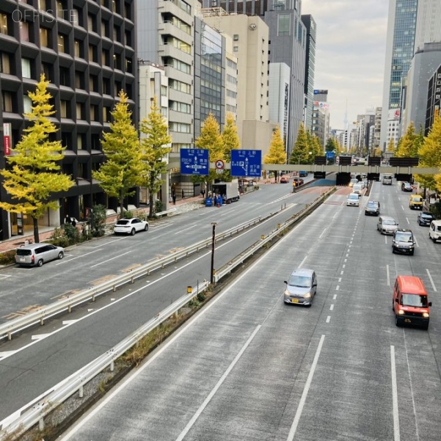 銀座昭和通りビル ビル前面道路 昭和通り