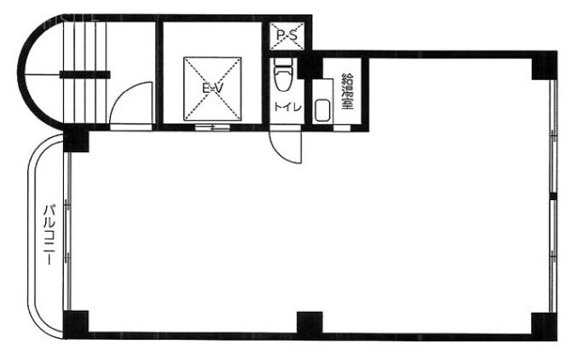 デリス第2ビル3F 間取り図