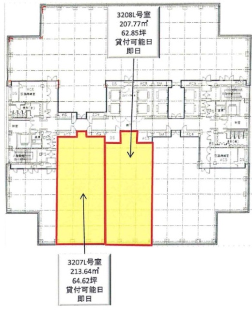 聖路加タワー3207 間取り図