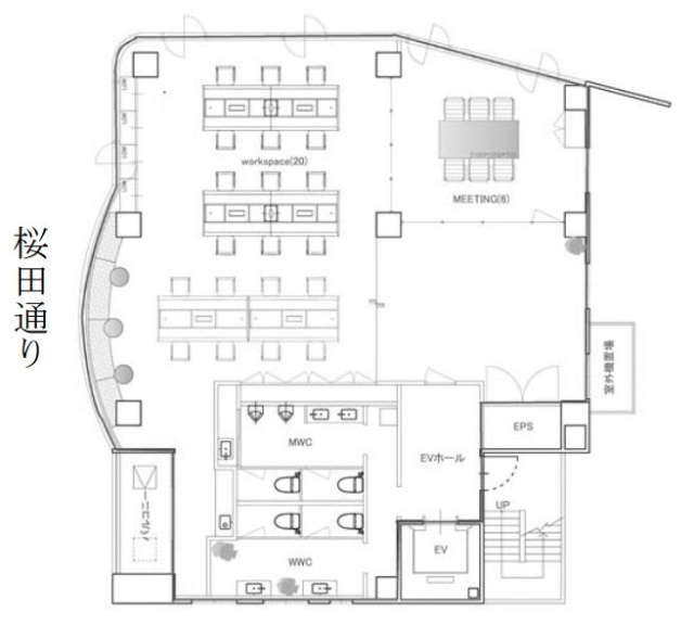 VILLAGE AZABUDAI8F 間取り図