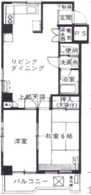 ビジデンス三慶602 間取り図