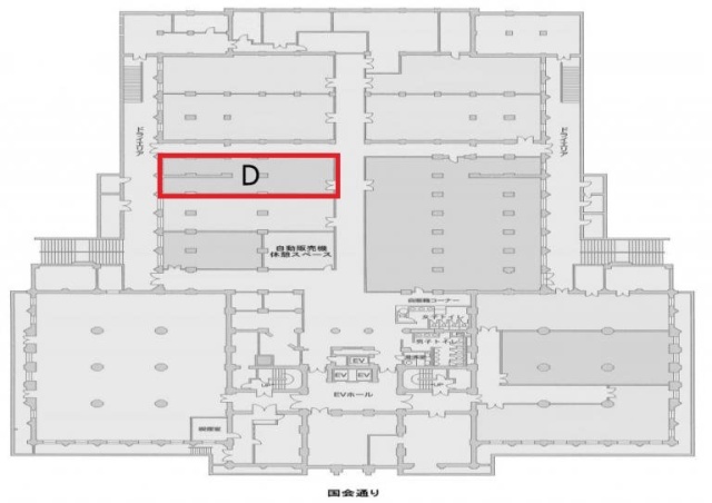 市政会館D 間取り図
