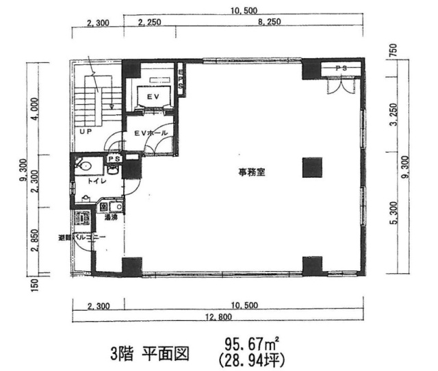 九段北TLビル3F 間取り図