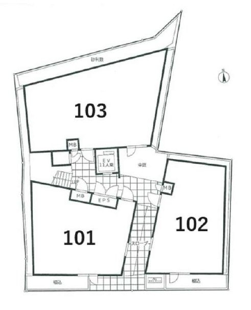 荒木町ガーデンズ101 間取り図