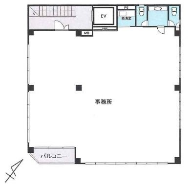 第3グロビスビル3F 間取り図