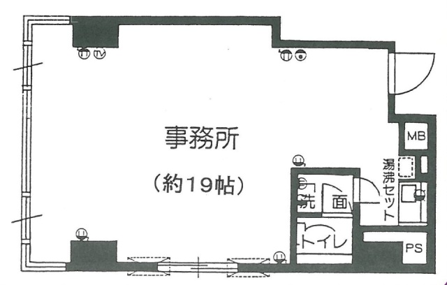 グローリア宮益坂Ⅲ805 間取り図