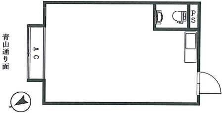 南青山312ビル8F 間取り図