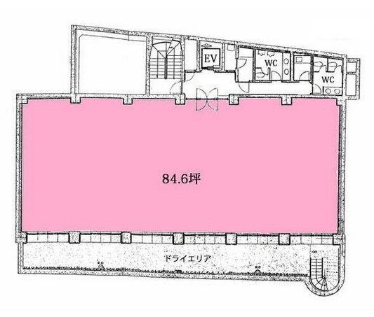 T.J.K四谷ビルディング(虎ノ門実業会館四谷ビル)B1F 間取り図