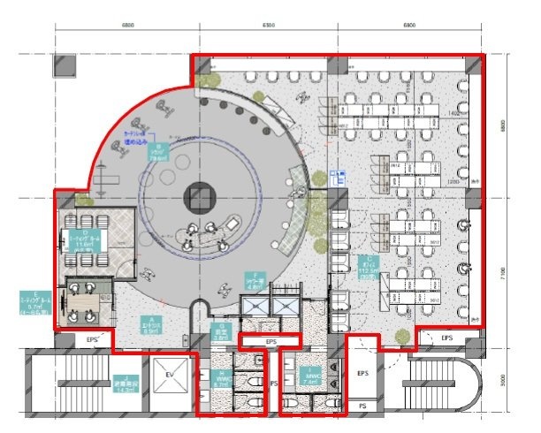 COLOR・US銀座東2F 間取り図