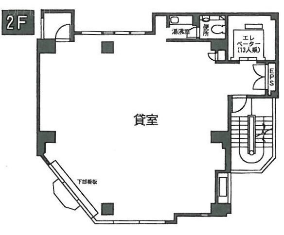 松孝商事ビル2F 間取り図