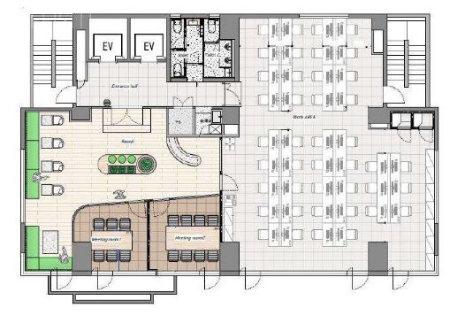 苔香園ビル5F 間取り図