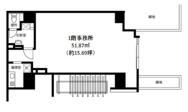 グランデュール秋葉原1F 間取り図