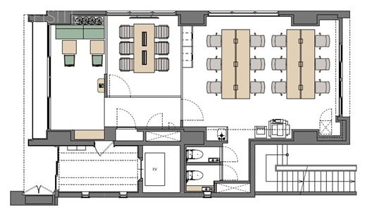 KITEN岩本町1F 間取り図