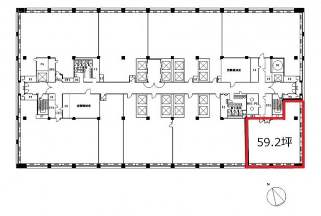 日比谷国際ビル18F 間取り図