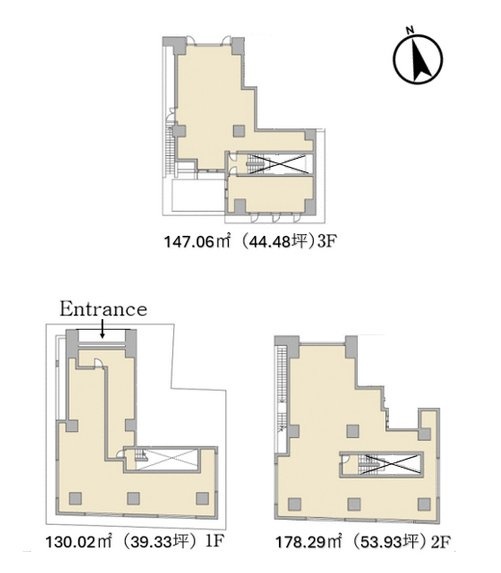 HATAGAYA1251F~3F 間取り図