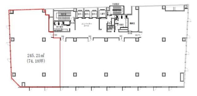 内幸町ダイビル5F 間取り図