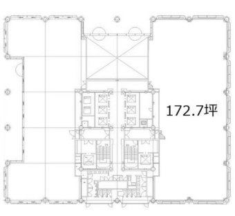 赤坂溜池タワー2F 間取り図