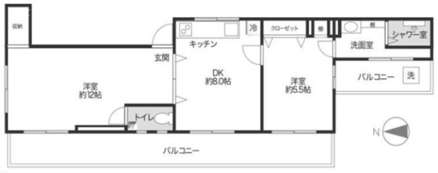 KI新宿内藤町ビル4F 間取り図