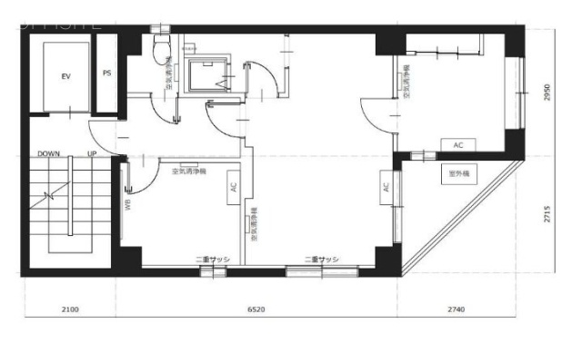 虎ノ門ファーストビル8F 間取り図