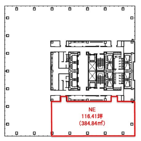 パシフィックセンチュリープレイス丸の内NE2 間取り図