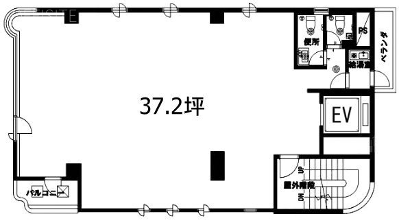 CREA赤坂3F 間取り図