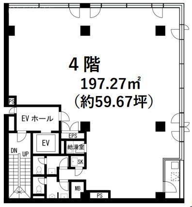 五反田ASビル4F 間取り図
