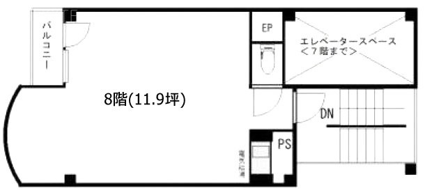 第3粕谷ビル8F 間取り図