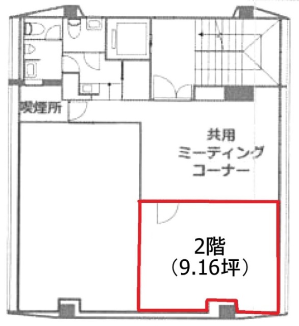日本橋滄浪閣ビルE 間取り図