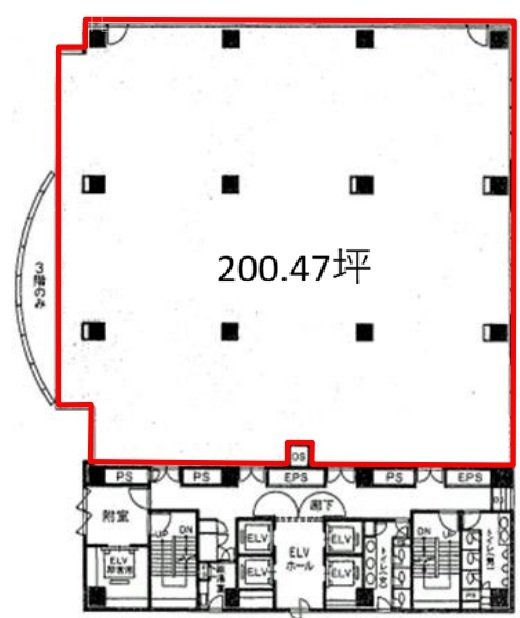 ケイヒン東大井ビル3F 間取り図