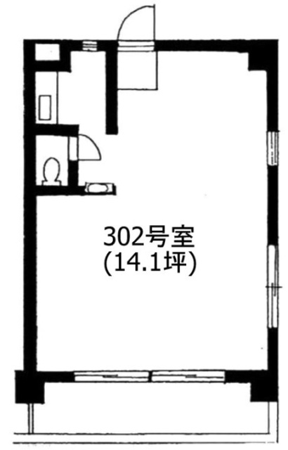 御成門コープ302 間取り図