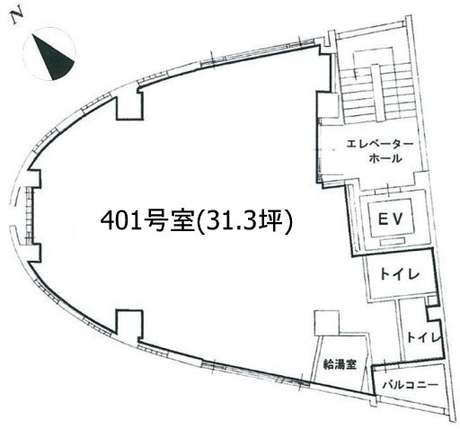 メイプルヒルズ千駄ヶ谷3F 間取り図