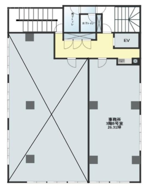 第5トヨダビルB 間取り図