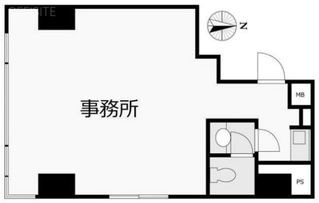 グローリア宮益坂Ⅲ306 間取り図