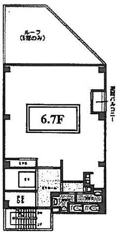 東池袋ISKビル6F 間取り図