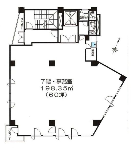 久保寺ビル7F 間取り図