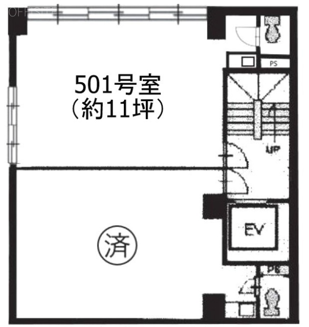丸中ビル501 間取り図