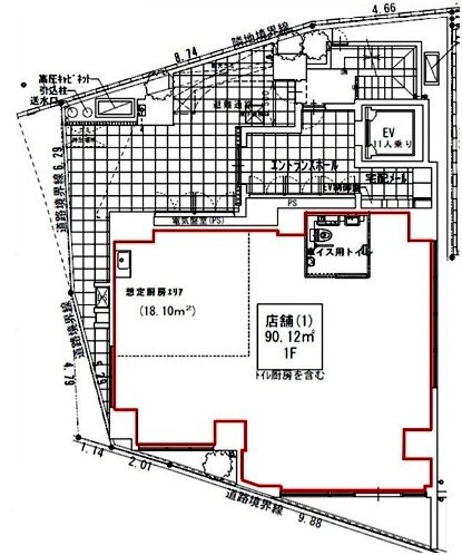 SIL西新宿1F 間取り図