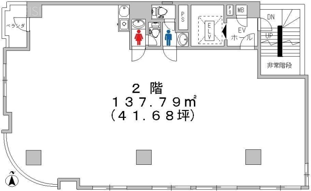UENO CUBE EXECUTIVEビル4F 間取り図