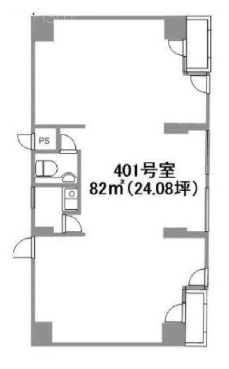麻布十番エフプラザ401 間取り図
