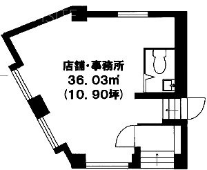 タウンセンタービル沼袋101 間取り図