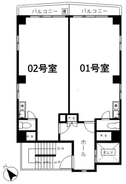SK90ビル401 間取り図