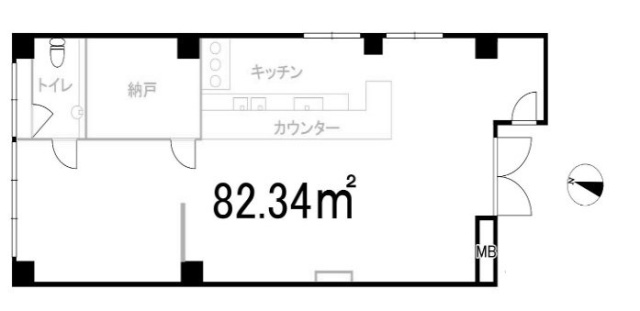 ふぁみ~ゆ戸越B1F 間取り図