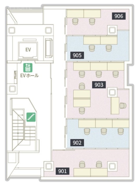 ビジョンワークス有楽町905 間取り図
