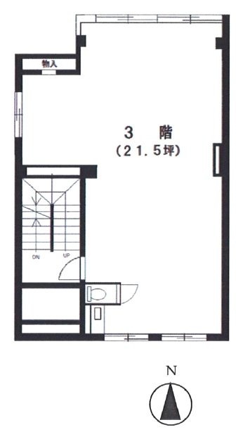 大矢ビルⅡ3F 間取り図