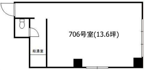 ストークベル浜松町706 間取り図