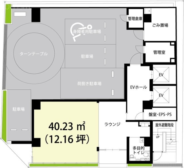 Time With 新日本橋1F 間取り図